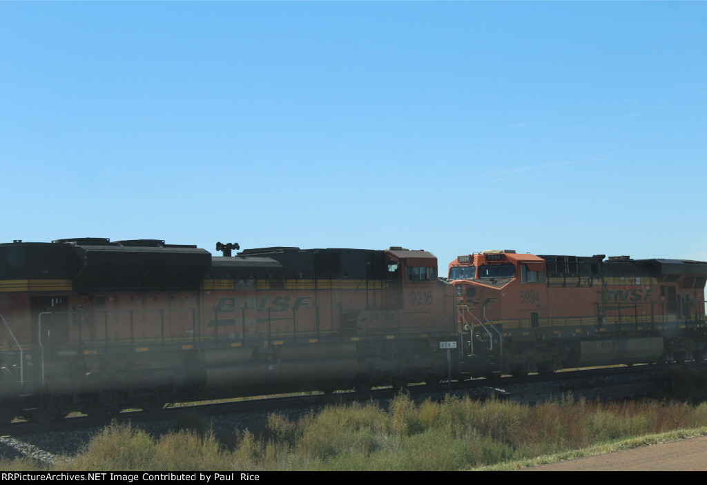 BNSF 9216 Center Of Coal Train